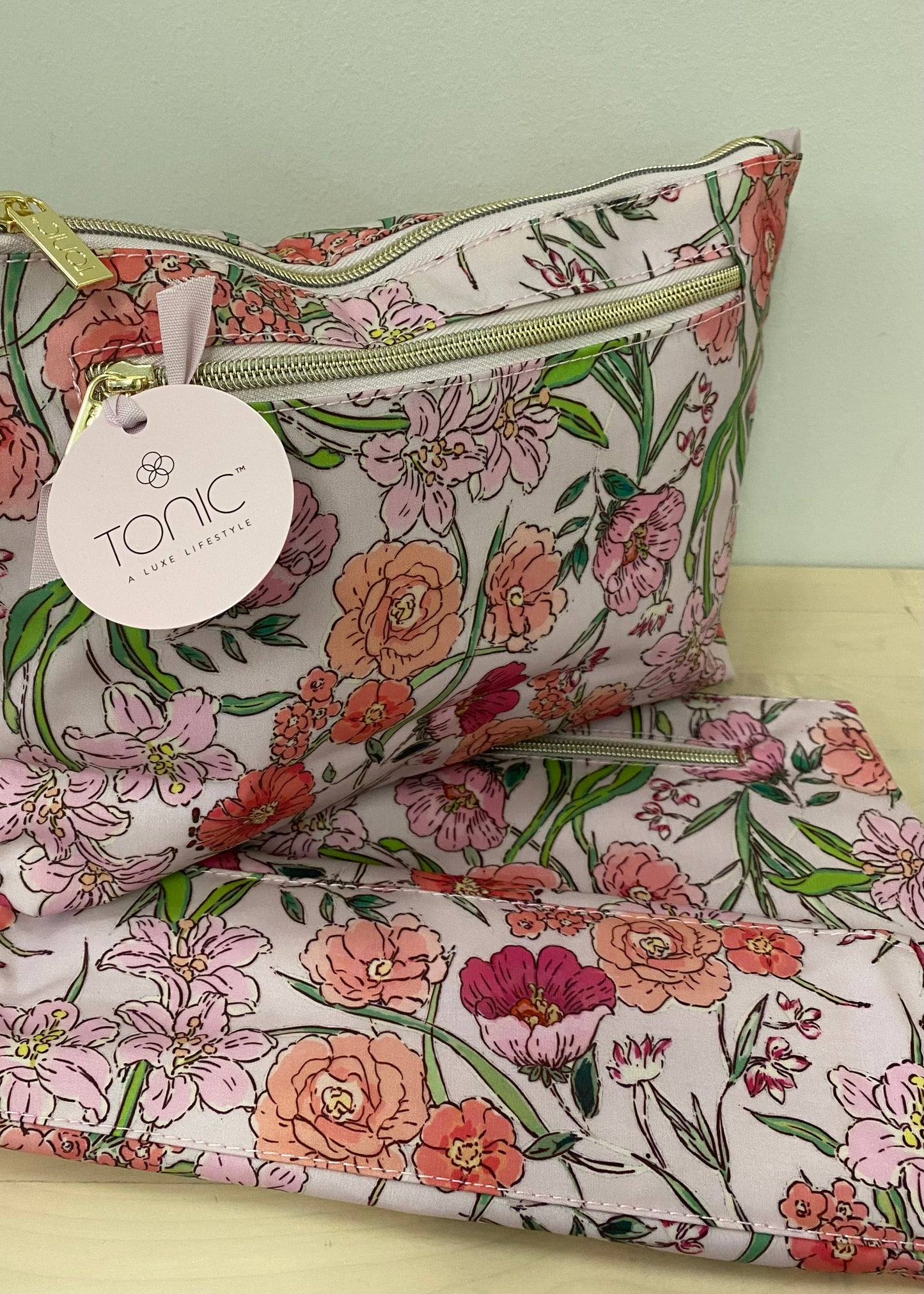 Large Cosmetic Bag Fleur Rose