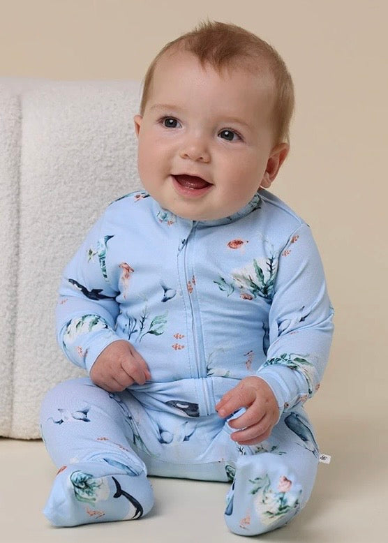 Ocean Blue Romper