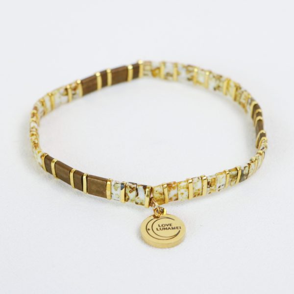 Love Bracelet Tort, Green and Gold