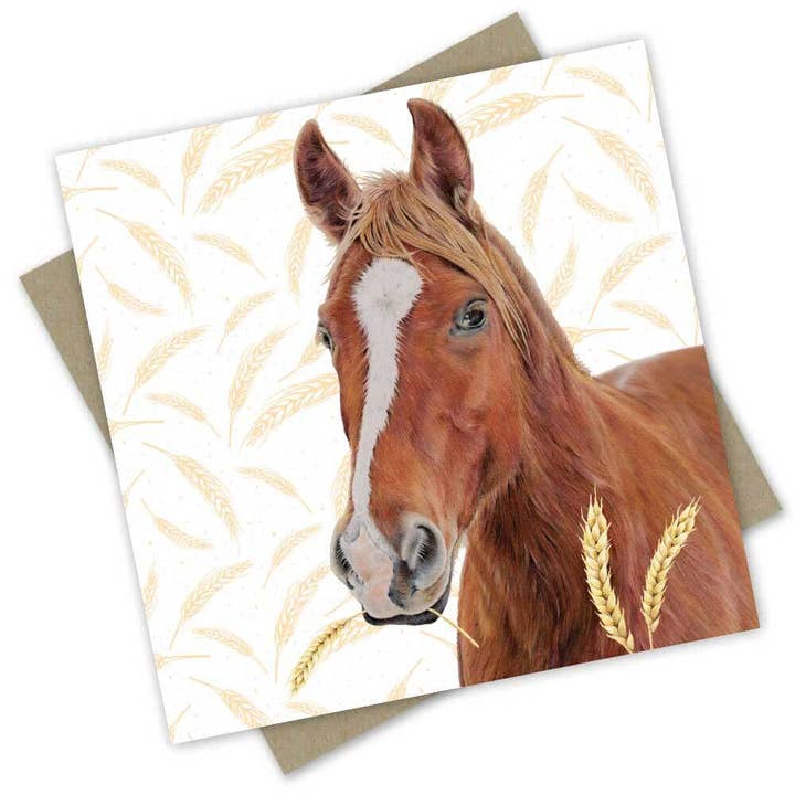 Dara the Chestnut Mare Greeting Card