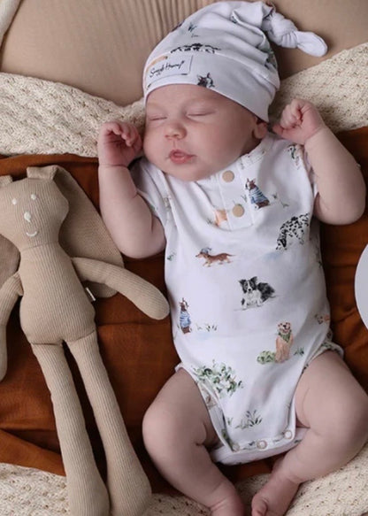 Dog Park Short Sleeve Organic Bodysuit