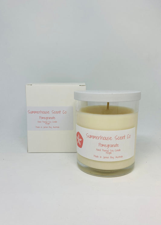 Pomegranate Soy Candle Large