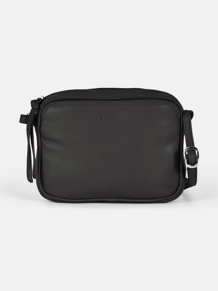 Darcy Leather Crossbody Bag Black