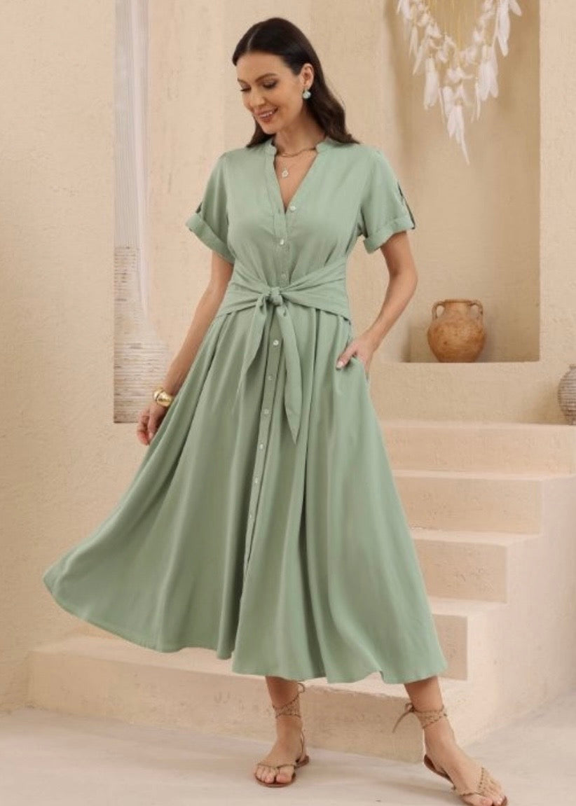 Cassie Dress Sage