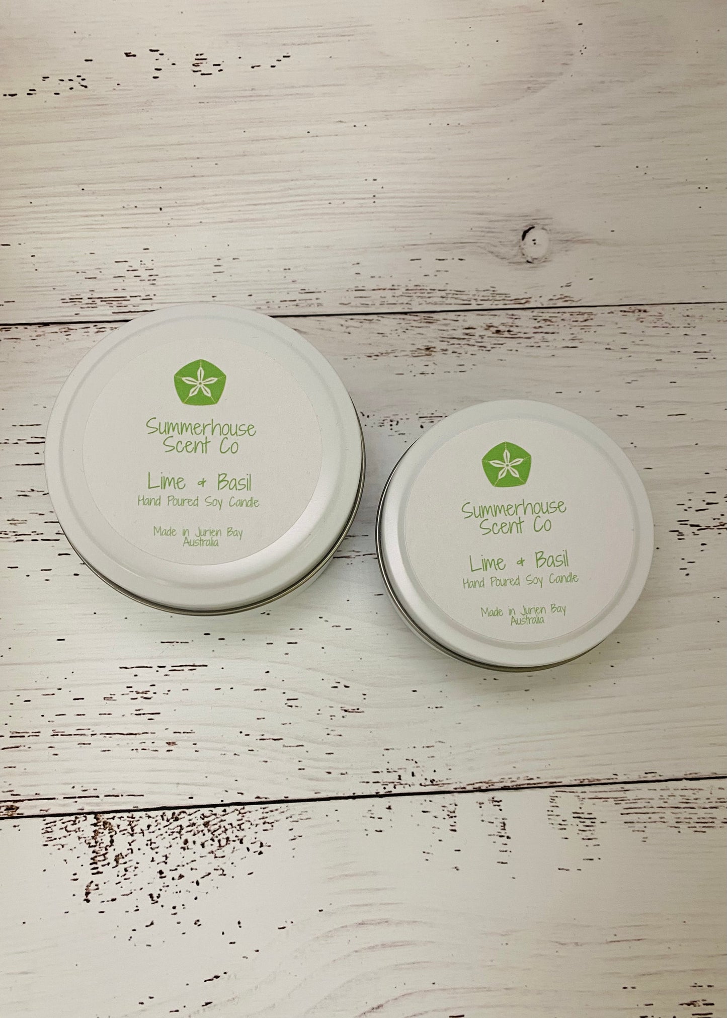 Lime & Basil Soy Candle Tin