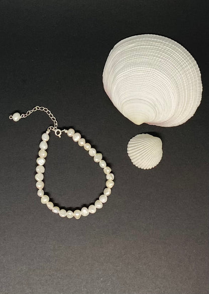 Kailani Pearl Silver Bracelet