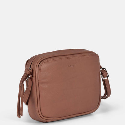 Darcy Leather Crossbody Bag Taupe