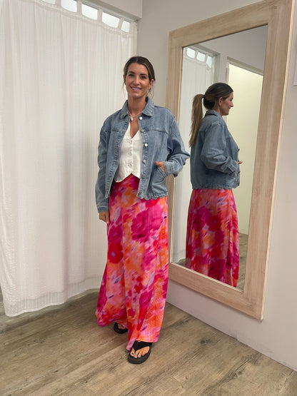 Casey Scalloped Denim Jacket