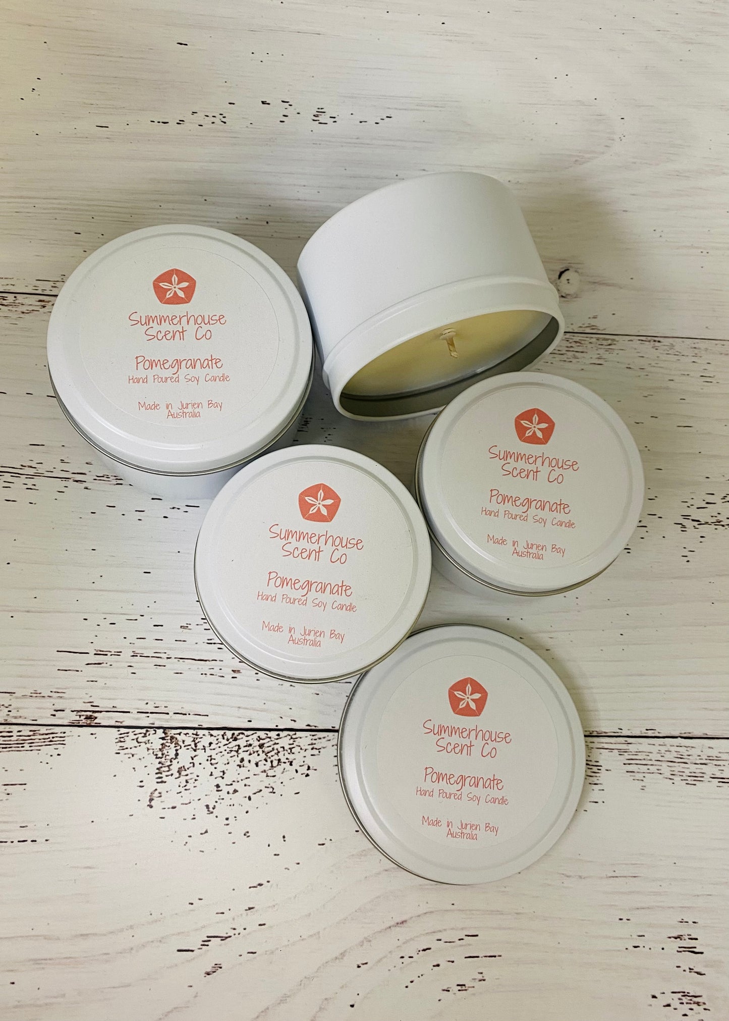 Pomegranate Soy Candle Tin