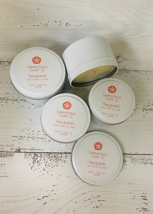 Pomegranate Soy Candle Tin