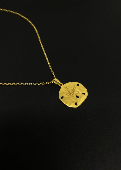 Kailani Gold Sand Dollar Necklace