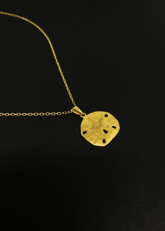Kailani Gold Sand Dollar Necklace