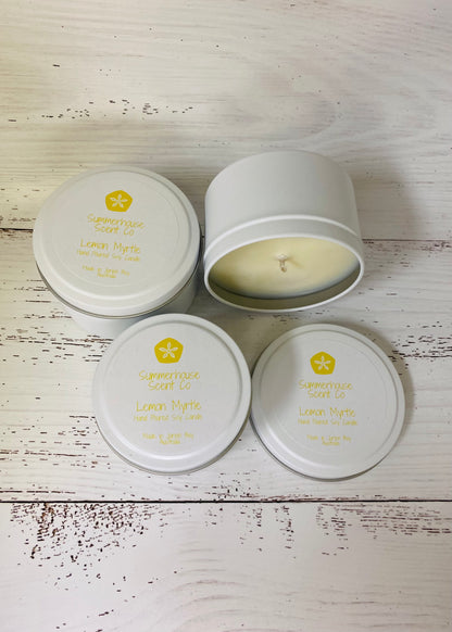 Lemon Myrtle Soy Candle Tin