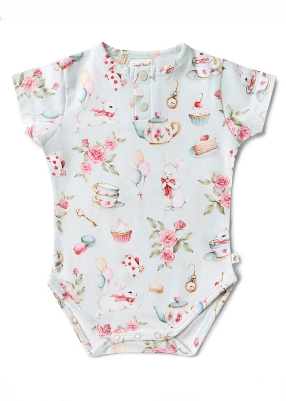 White Rabbit Short Sleeve Organic Bodysuit