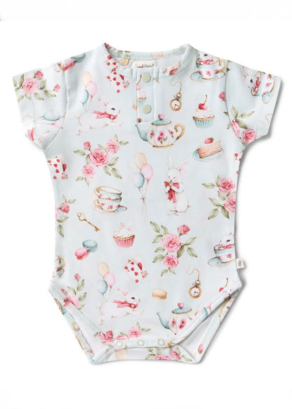 White Rabbit Short Sleeve Organic Bodysuit