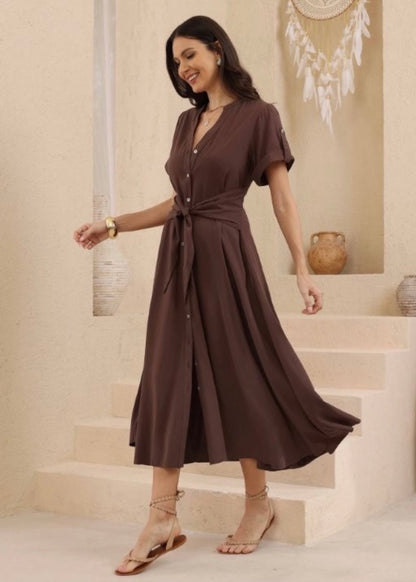 Cassie Dress Chocolate