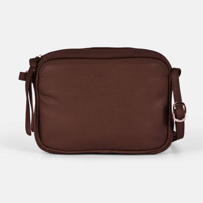 Darcy Leather Crossbody Bag Chocolate