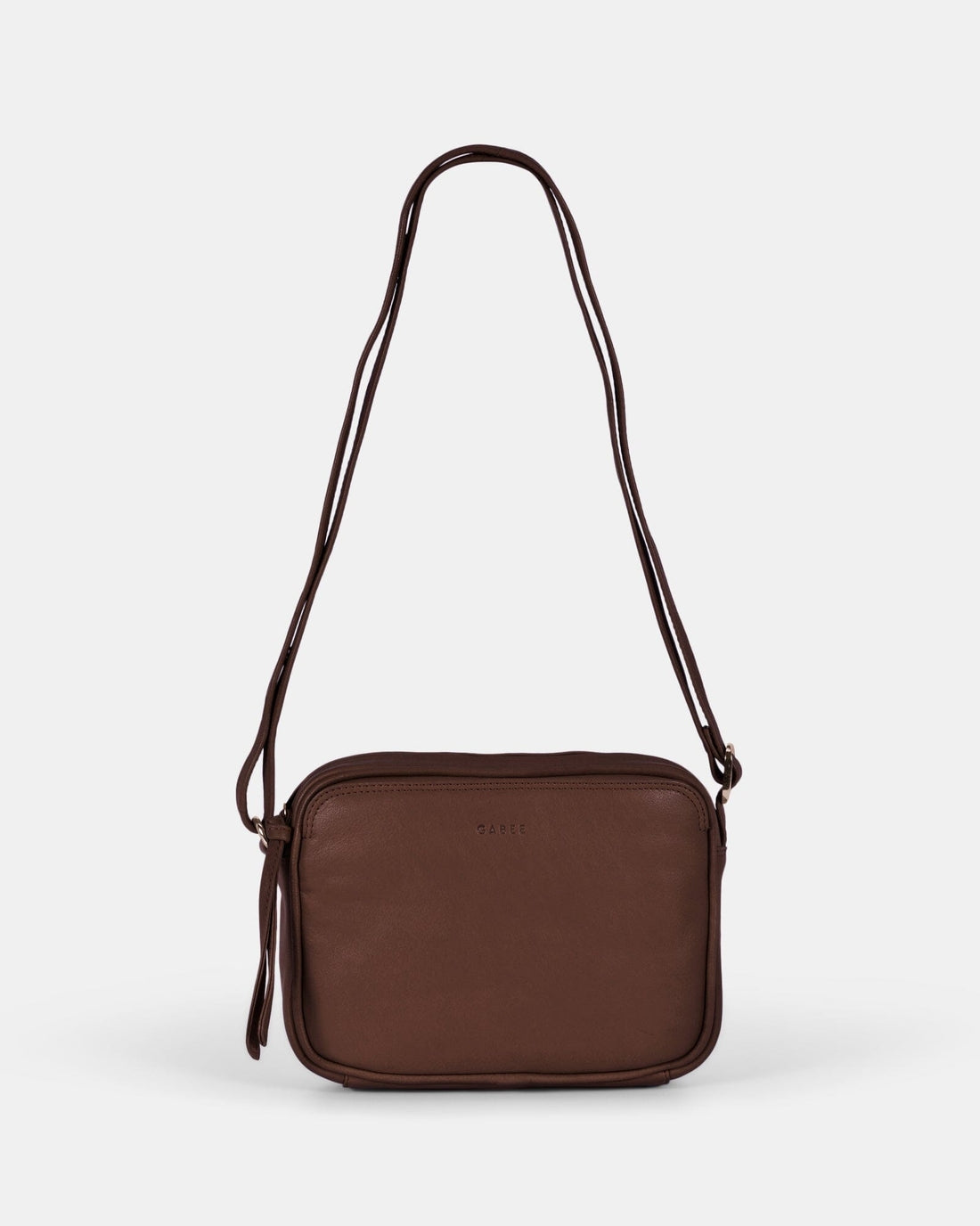 Darcy Leather Crossbody Bag Chocolate