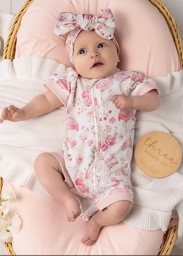 Flamingo Organic Snuggle Shortie