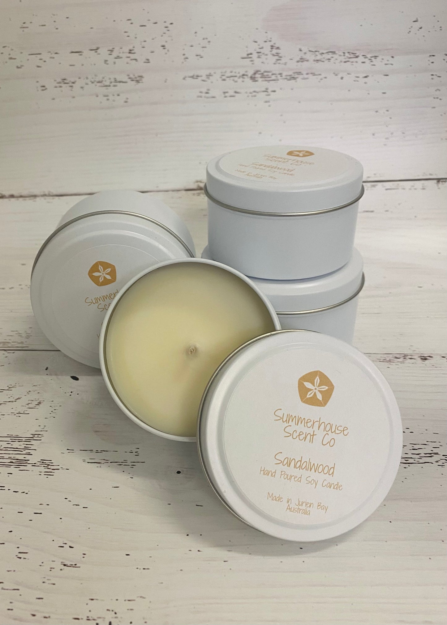 Sandalwood Soy Candle Tin