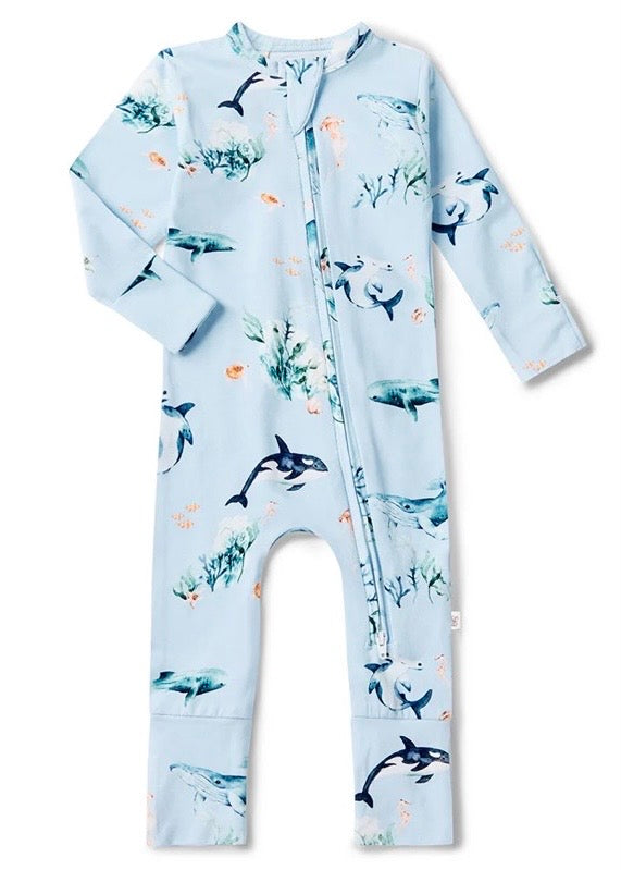 Ocean Blue Romper