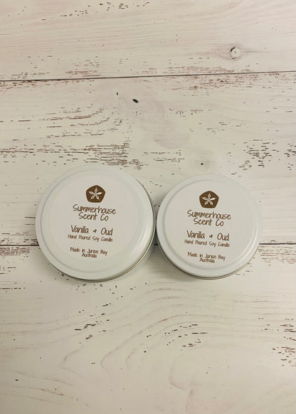 Vanilla & Oud Soy Candle Tin