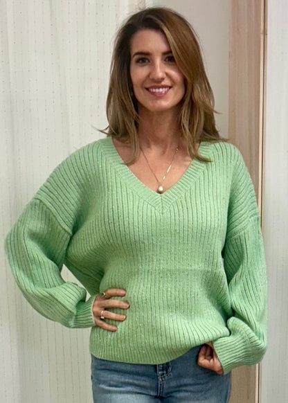 Maddison Knit Eucalyptus Green