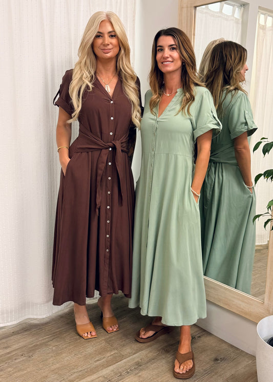 Cassie Dress Sage