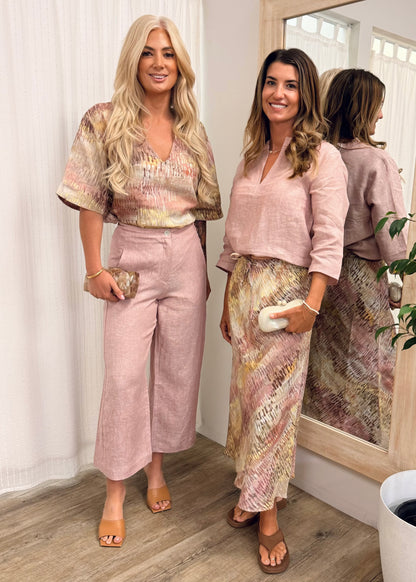 Jardin Linen Top