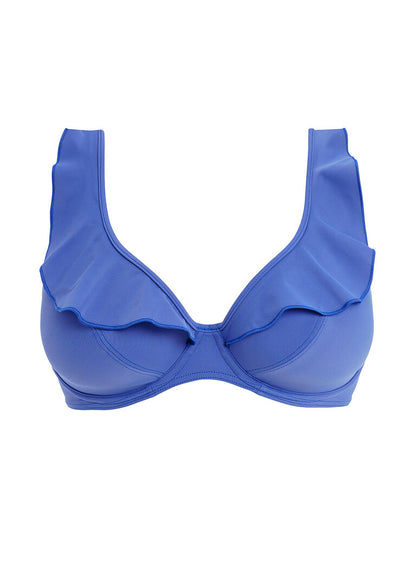Jewel Cove Plain Azure UW Bikini Top