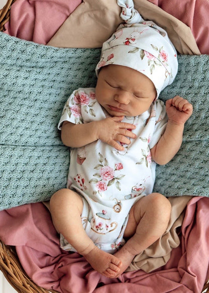 White Rabbit Short Sleeve Organic Bodysuit