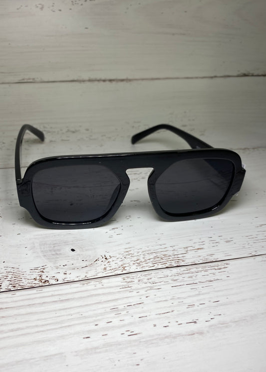 Retro Aviator Sunglassed Black