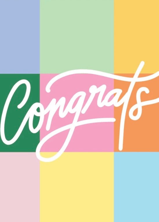 Colour Congrats Card