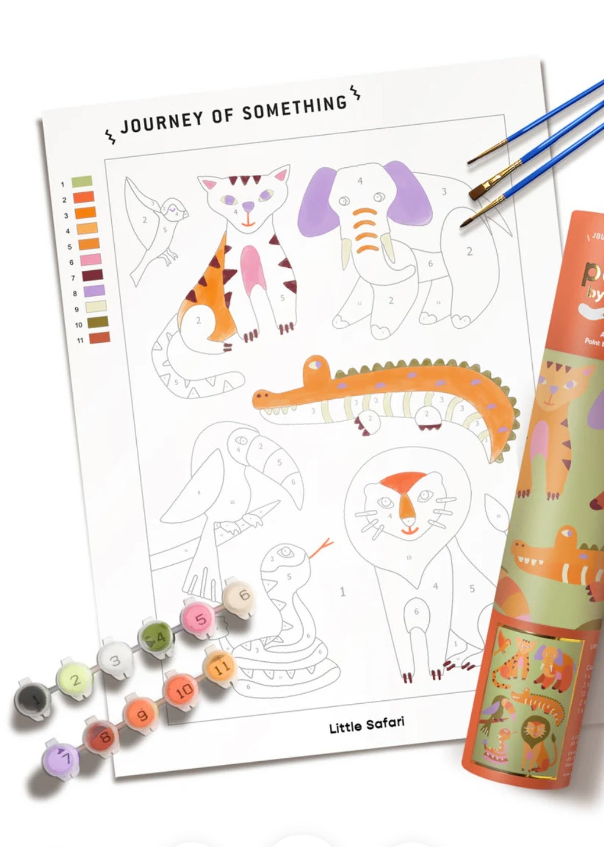 Little Safari Kids Paint by Numbers