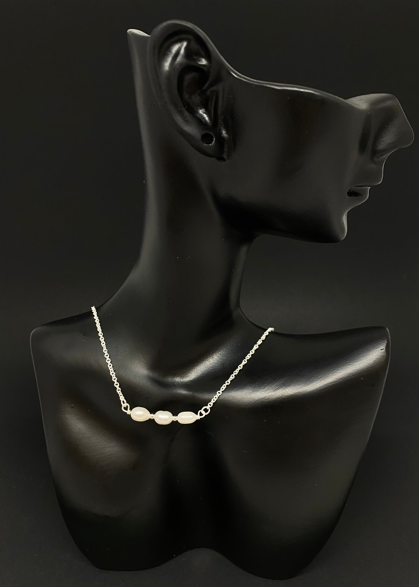 Kailani Pearl Chain Necklace Silver