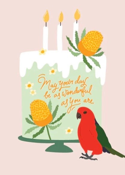 Happy Birthday King Parrots Card