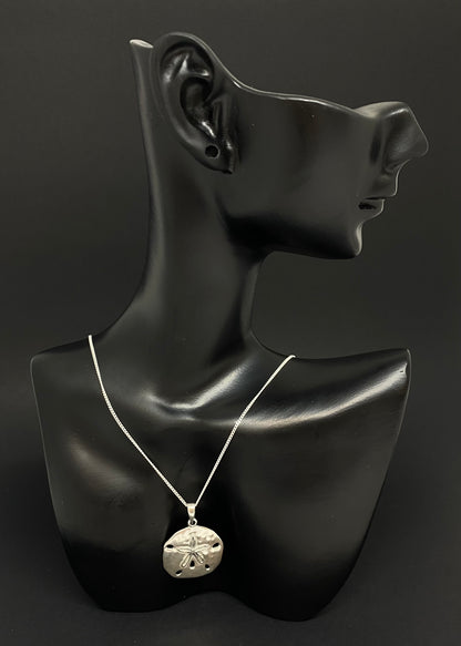 Kailani Sand Dollar Necklace Silver