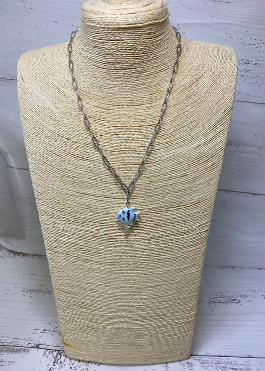 Stay Golden Fish Necklace
