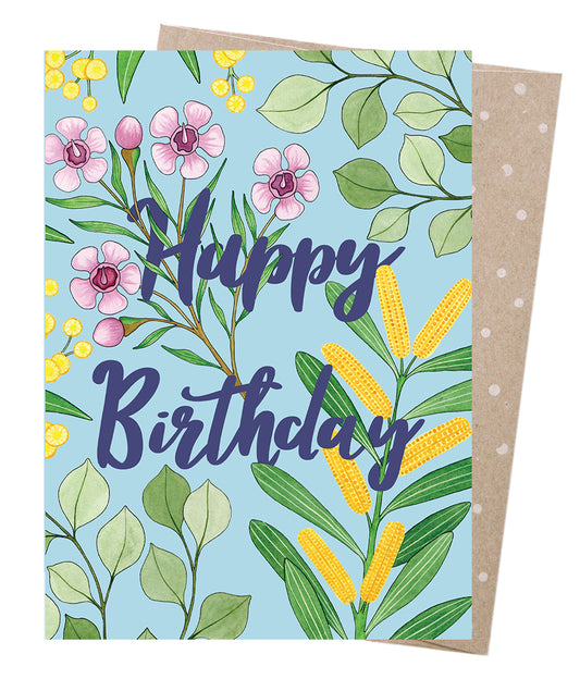 Bithday Blooms Greeting Card