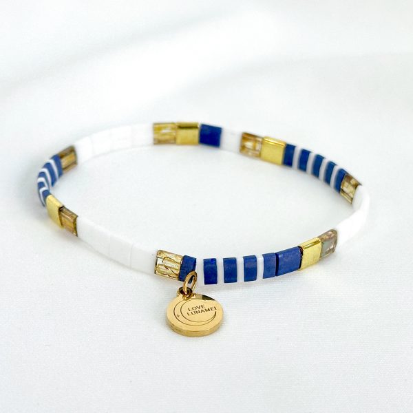 Love Bracelet White, Navy and Natural