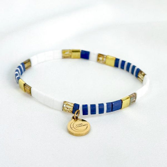 Love Bracelet White, Navy and Natural