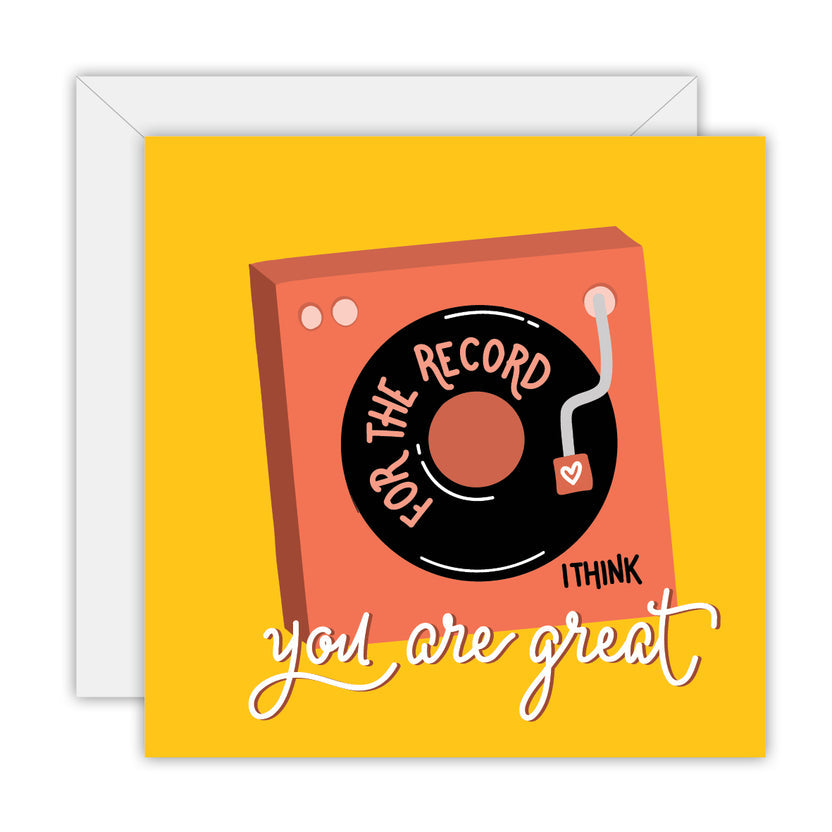 For the Record Card