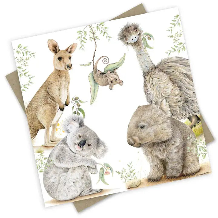 Bush Friends Greeting Card