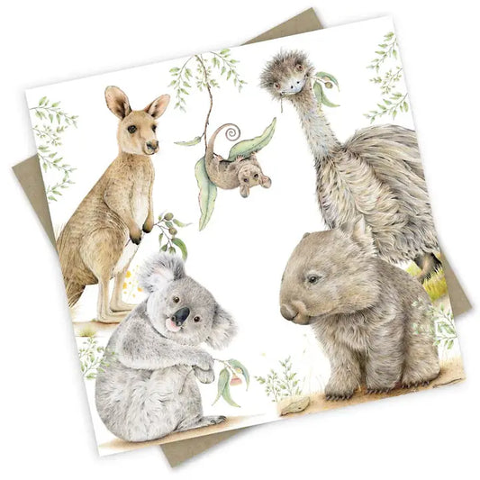 Bush Friends Greeting Card