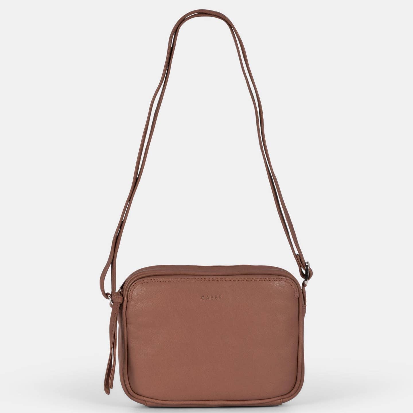 Darcy Leather Crossbody Bag Taupe
