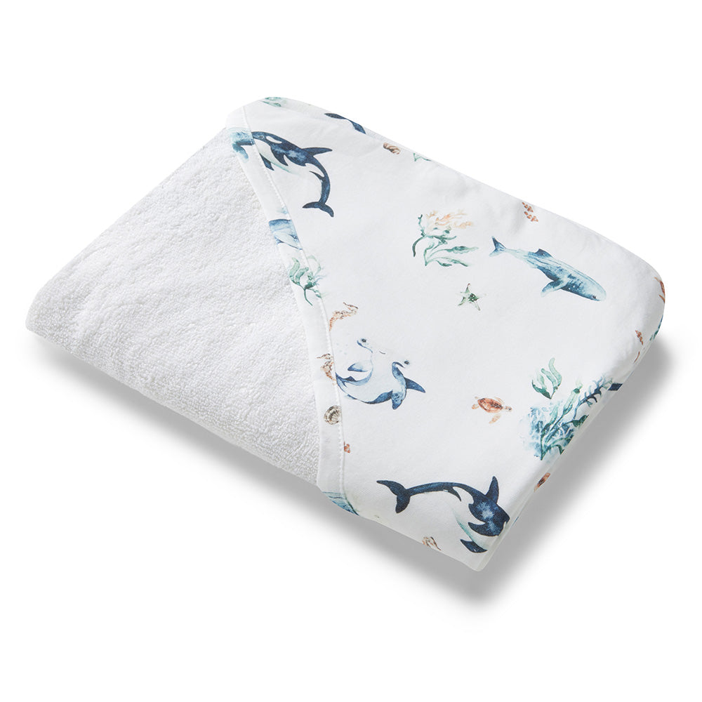 Ocean  Hooded Baby Towel