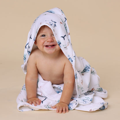 Ocean  Hooded Baby Towel