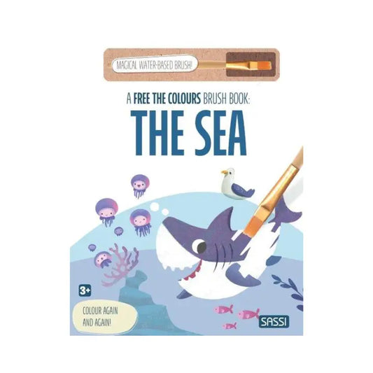 Reusable Paint Brush Book-The Sea