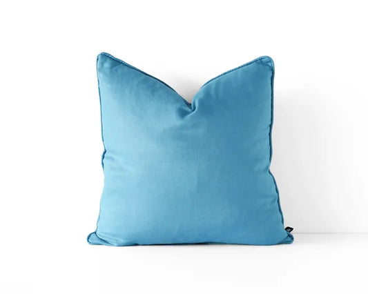 Linen Cushion Cerulean Blue